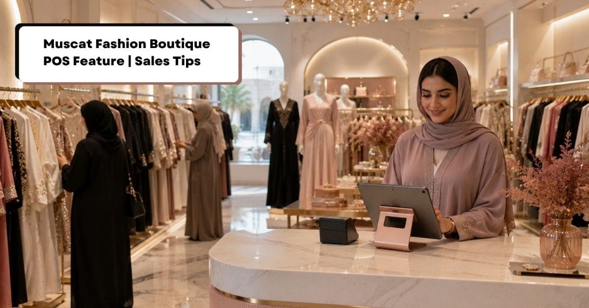 Muscat fashion boutique POS feature Gazelle